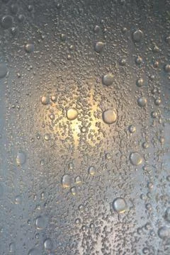 Water bubbles macro abstract bathroom window high quality background prints Stock Photos