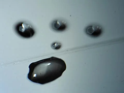 Water bubbles macro dark Stock Photos