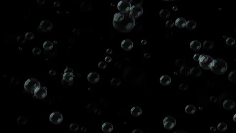 Water bubbles moving forward video animated background Stock Footage 337523418