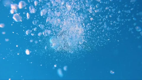 Water bubbles in the ocean Stock Footage 221128280