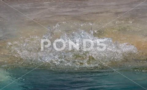 Water Bubbles Over from Heat of Volcano Stock Photos