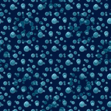 Water bubbles pattern. Abstract Seamless vector background. イラスト素材