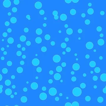Water bubbles pattern. Seamless vector background Stock Illustration