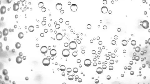 Water bubbles rising up and exploding Video stock 111538767