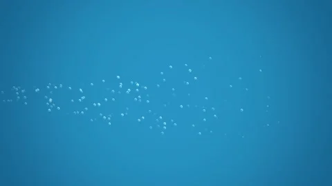 Water with bubbles rising. Underwater with bubbles animation, 4k, loop Animation Stock Footage 276324061