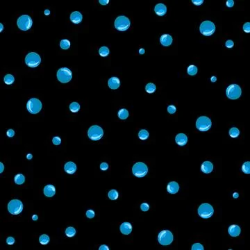 Water bubbles seamless pattern Abstract geometrical circle wallpaper. Illustrazione stock