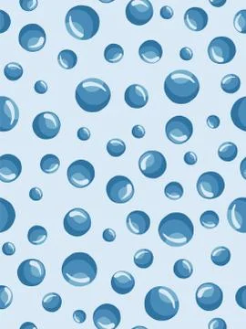 Water bubbles seamless pattern Abstract geometrical circle wallpaper. 스톡 일러스트