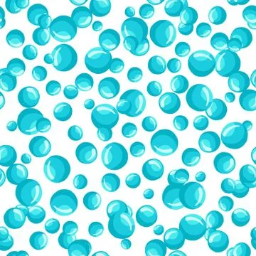 Water bubbles seamless pattern Abstract geometrical circle wallpaper. 스톡 일러스트