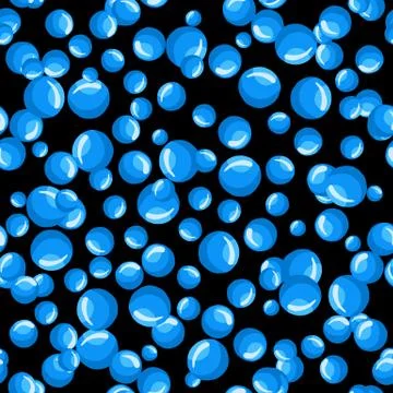 Water bubbles seamless pattern Abstract geometrical circle wallpaper. Stock Illustration