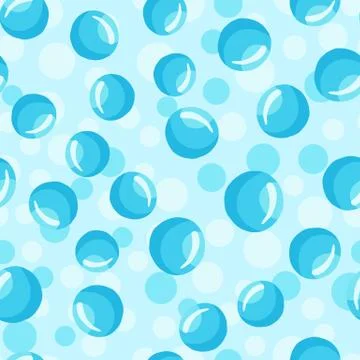 Water bubbles seamless pattern Abstract geometrical circle wallpaper. 스톡 일러스트
