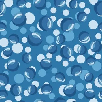 Water bubbles seamless pattern Abstract geometrical circle wallpaper. 스톡 일러스트