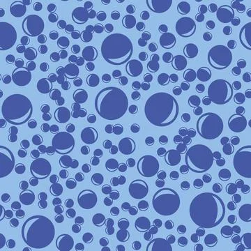 Water bubbles seamless pattern. Soap Bubbles print. Stockillustratie