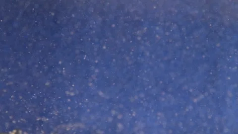 Water bubbles on shiny blue Stock Footage 237791340