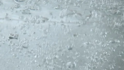 Water bubbles on silver Stock Footage 240501303