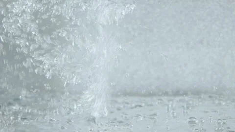 Water bubbles silver Video stock 254726947