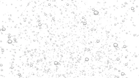 Water bubbles on white background alpha Stock Footage 99082327