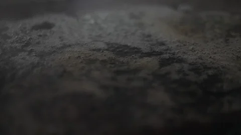 Water Bubbling on Hot Grill Stock Footage 129340764
