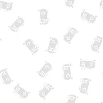 Water building material glyph vector seamless pattern Stock Illustration