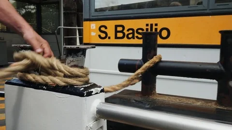 Water bus in Venice Stock Footage 76216359