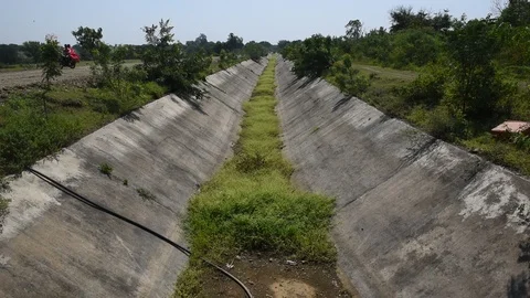 Water Canal (2) Stock Footage 118980103