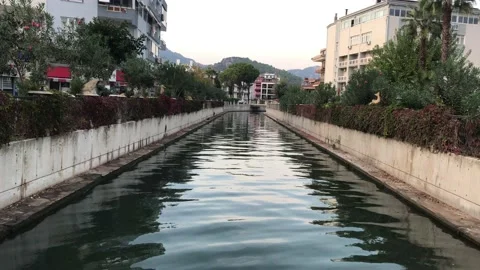 Water canal Stock Footage 142884963