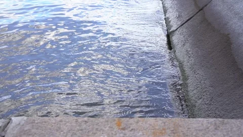 Water in the canal. Stock Footage 248598810