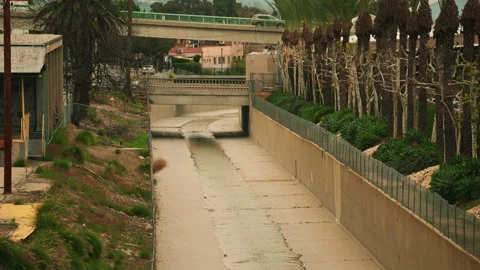 Water canal Stock Footage 332710307