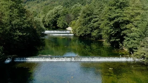 Water Canal In The Forest Stock Footage 94755045