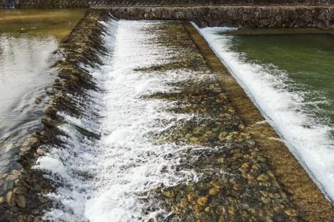 Water in canal. Stock Photos