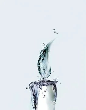 Water Candle Stock Illustration
