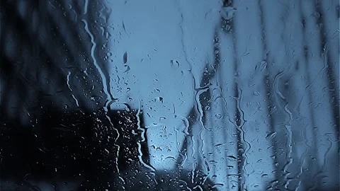 Water on the car window Stock Footage 250709692