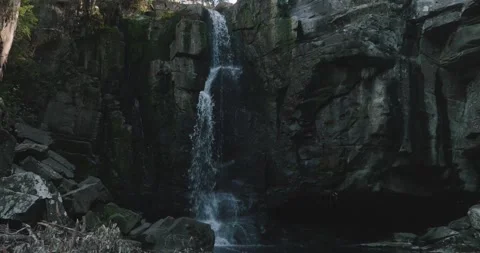Water cascading over the waterfall of Phantom Falls in Victoria Australia Stock-Footage 132465190