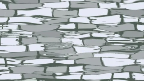 Water caustic stone background. Seamless looping animation. underwater ripple Stock Footage 336433418