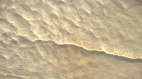 Water caustics on shallow sandy bottom Stock Footage 41497287