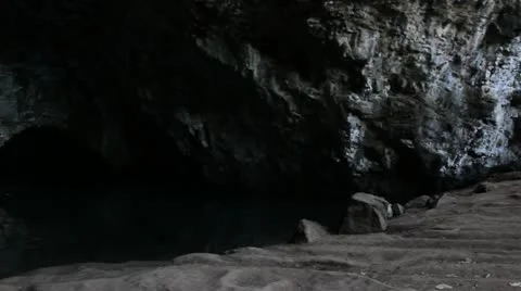 Water cave Stock Footage 14809177
