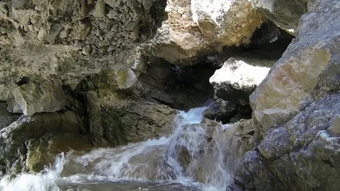 Water Cave Stock Footage 98680120