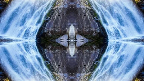 Water ceremony psychedelrc VJ loop DMT #2 Stock Footage 318513697