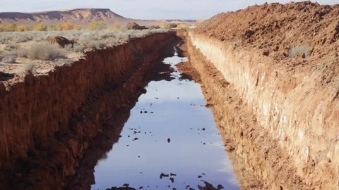 Water channel Stock Footage 125071591
