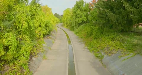 Water Channel  Stock Footage 218043251