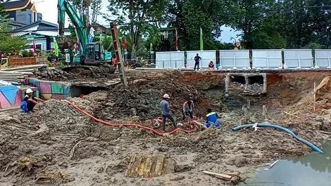 Water channel project Stock Footage 313264387