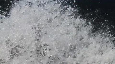 Water churning horizontal (60p) Stock Footage 5225313