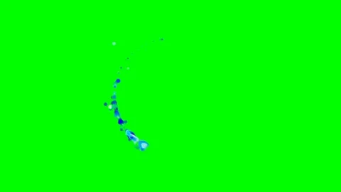 Water circle animation green screen or chroma key Stock Footage 127637672