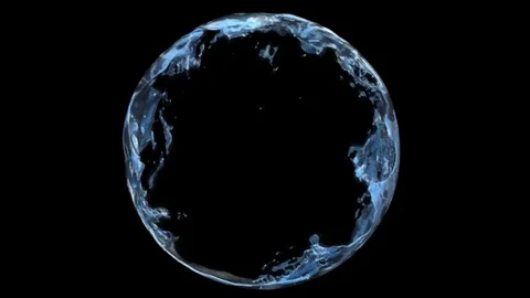 Water circle flow Video stock 81167984