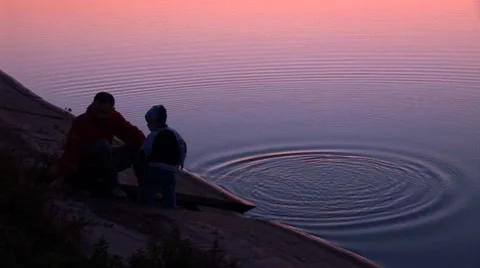 Water circles 1 Stock Footage 8794648
