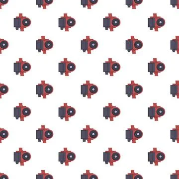 Water circulation pump repeating pattern background Illustrazione stock