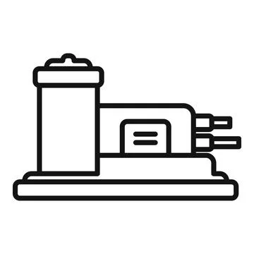 Water cleaner icon outline vector. Pool pump Stock Illustration