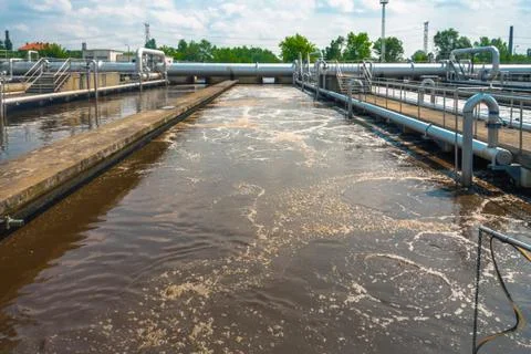 Water cleaning facility Stock Photos