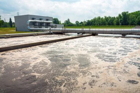 Water cleaning facility Stock Photos