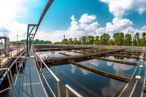 Water cleaning facility Stock Photos