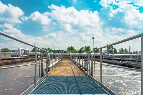 Water cleaning facility Stock Photos
